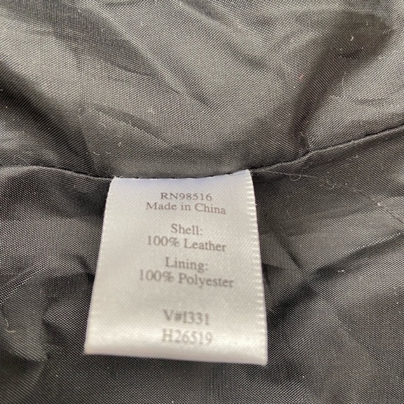 COLDWATER CREEK Black Genuine Leather Suede Jacket - Picture 7 of 7